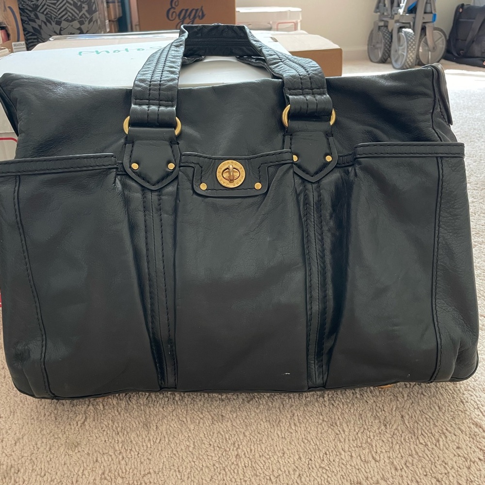 Marc By Marc Jacobs Black Baby Bag with Durable Design